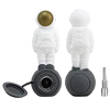Silicone 2-in-1 Astronaut Hand Pipe and Vapor Straw