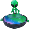 Ceramic Smoking Alien Ashtray