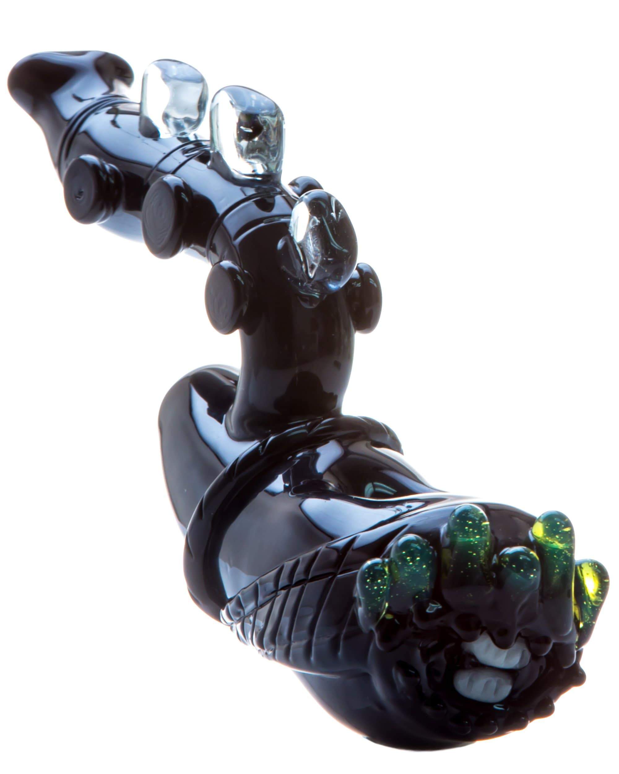 Empire Glassworks - Alien Themed Hand Pipe with Slyme Accents