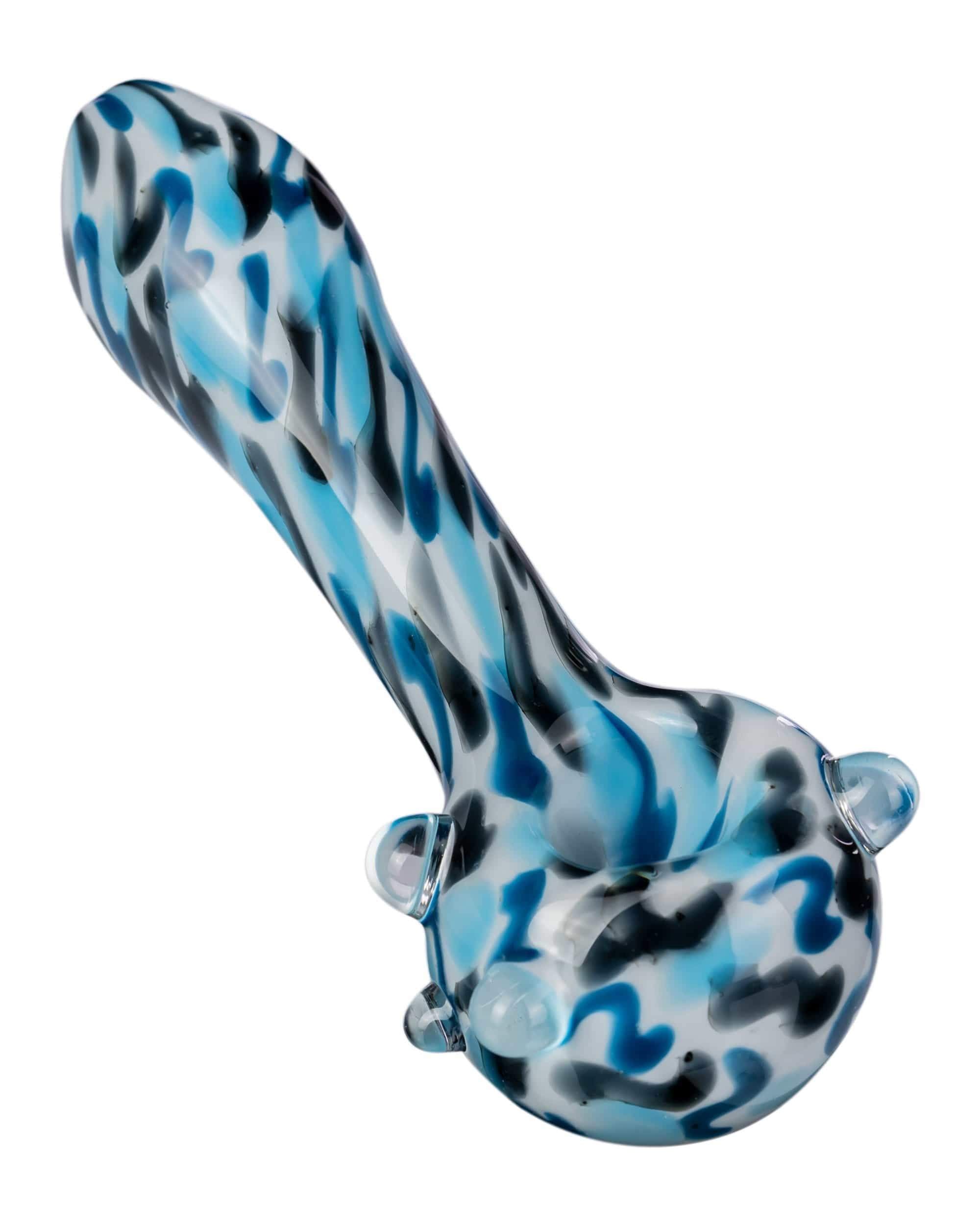 Camo Pattern Glass Spoon Pipe