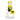 Front view of the Sunshine Garden Beaker Bong, showcasing a clear glass piece adorned with colorful floral designs.