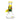 Front view of the Sunshine Garden Beaker Bong, displaying a clear glass beaker with colorful flower details around the neck.