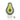 A side view of the Avocadope Spinner Cap, showcasing its rounded, green glass form reflected on a clear surface.