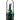 Front view of the Foxglove Flower Hand Pipe, sculpted as a purple blossom encased in clear glass.