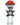Front view of the PokeBall/Snorlax Mouthpiece, featuring a sculpted Snorlax attached to a red PokeBall-shaped piece.