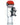 A close-up, angled view of the PokeBall/Snorlax Mouthpiece, featuring a clear glass piece with a character design inside.
