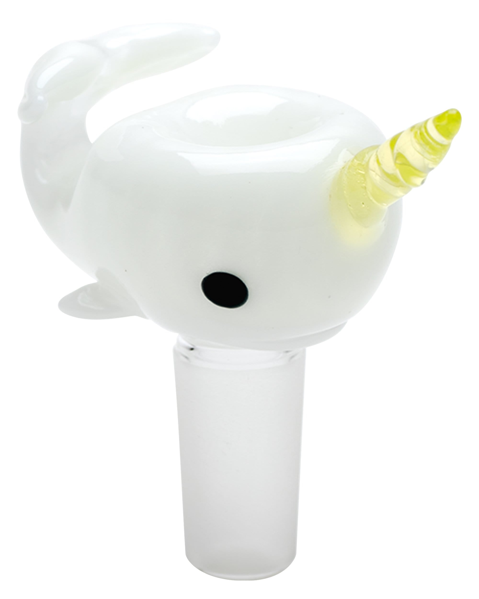 Empire Glassworks Radioactive Narwhal Bowl Piece