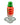 Front view of the Sriracha Bottle Puffco Carb Cap, resembling a miniature hot sauce bottle in clear glass.