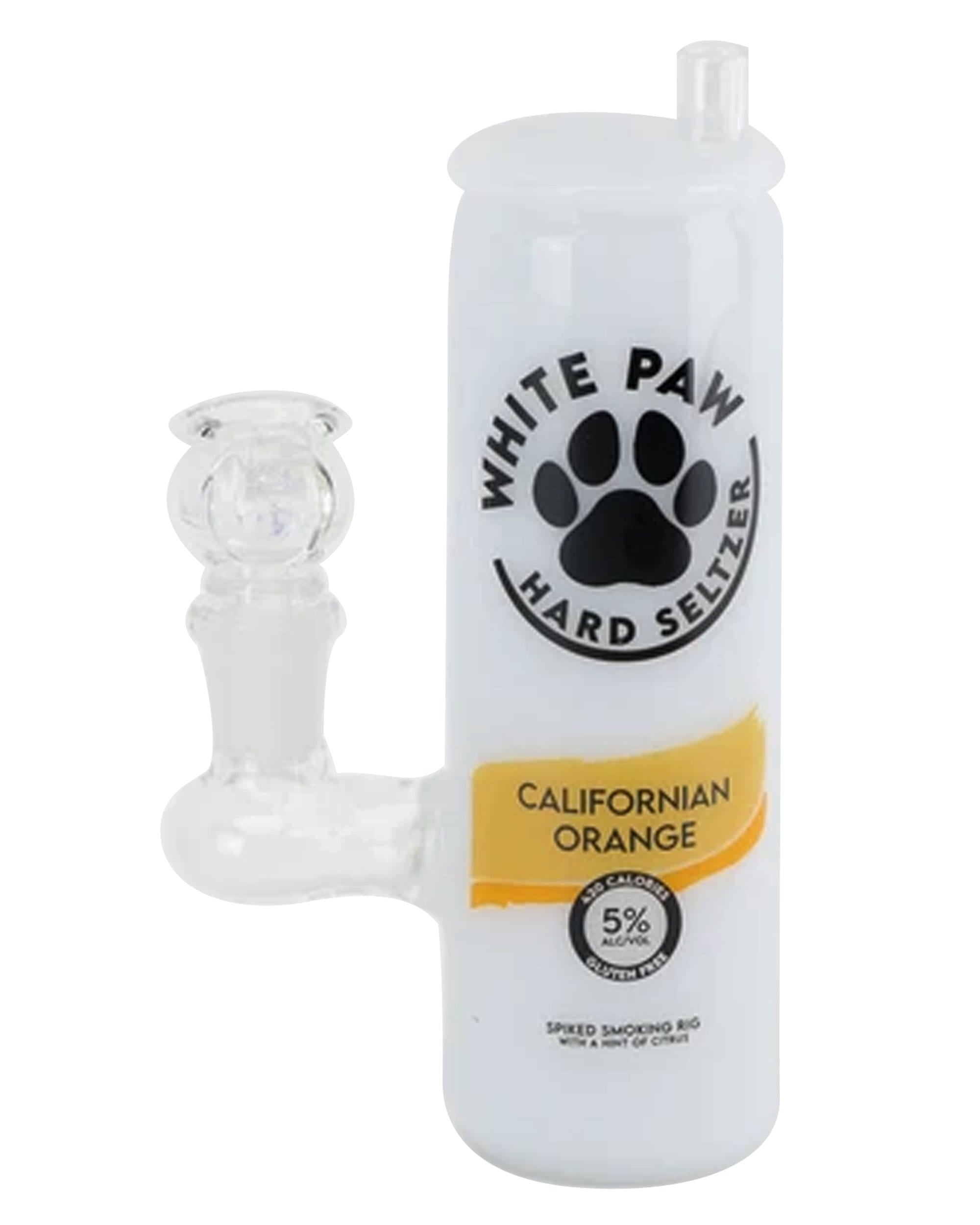 Empire Glassworks White Paw Glass Waterpipe