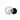 Top-down view of the Famous X 14mm Male Glass Bowl with Handle showing a clear rounded bowl next to a glossy dark handle.