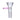 Close-up front view of the clear Famous X 14mm Male Glass Bowl with Handle showing a conical bowl, frosted 14mm joint, and a small pink glass side handle.
