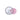 Top-down view of the Famous X 14mm Male Glass Bowl with Handle showing a clear glass bowl and a glossy pearlescent pink handle against a white background.