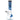 Front view of the Fabric 12" Beaker Water Pipe, showcasing a clear glass base with vibrant blue swirls throughout the beaker's body.