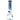 Front view of the Fabric 12" Beaker Water Pipe, featuring blue accents on clear glass with a classic beaker shape.