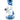 Front view of the Fabric 12" Beaker Water Pipe, showing a clear glass beaker with blue accents and a wide base.