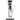 Front view of the Digital 10" Dab Rig, a clear glass rig with geometric patterns and a visible joint for concentrates.