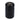 Front view of the Black Glass Stash Jar, a dark, cylindrical container reflecting overhead lighting.