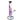 Front view of the Panorama 12" Straight Water Pipe, showing a clear glass tube with a dark mouthpiece and a circular base.