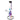 Front view of the Panorama 12" Straight Water Pipe, a tall glass tube with a dark rim and a circular base.