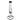 Front view of the Panorama 12" Straight Water Pipe, a clear glass tube with a round base against a plain white background.