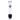 A straight-on view of the Famous X 3” Glass Blunt, showing the clear glass tube with a dark end piece.