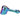 Front view of the Famous X 5" Fumed Hammer Pipe, showcasing its curved form and darkly tinted glass.