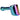 A side view of the Famous X 5" Fumed Hammer Pipe, showcasing its colorful, smoked glass construction.