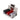A tray of twelve 59mm Famous X Acrylic Grinders are displayed in a top-down shot with a clean, white background.
