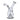Front view of the Famous X 7" Drip Dab Rig, a clear glass rig with a unique drip design and angled joint.