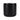 Front view of the Small Ceramic Stash Jar, a dark-colored, rounded ceramic container against a plain white background.