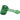Front view of the Space 5" Hammer Pipe, a green glass pipe with a geometric pattern and a rounded bowl.