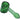 Front view of the Space 5 Hammer Pipe, a green glass pipe with a textured pattern and rounded bowl.