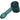 Front view of the Space 5" Hammer Pipe, showcasing the green glass with a white geometric pattern.