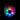 Top-down view of the Ooze Movez Wireless Speaker 510 Vape Battery showing a circular multicolored LED ring glowing against a black background