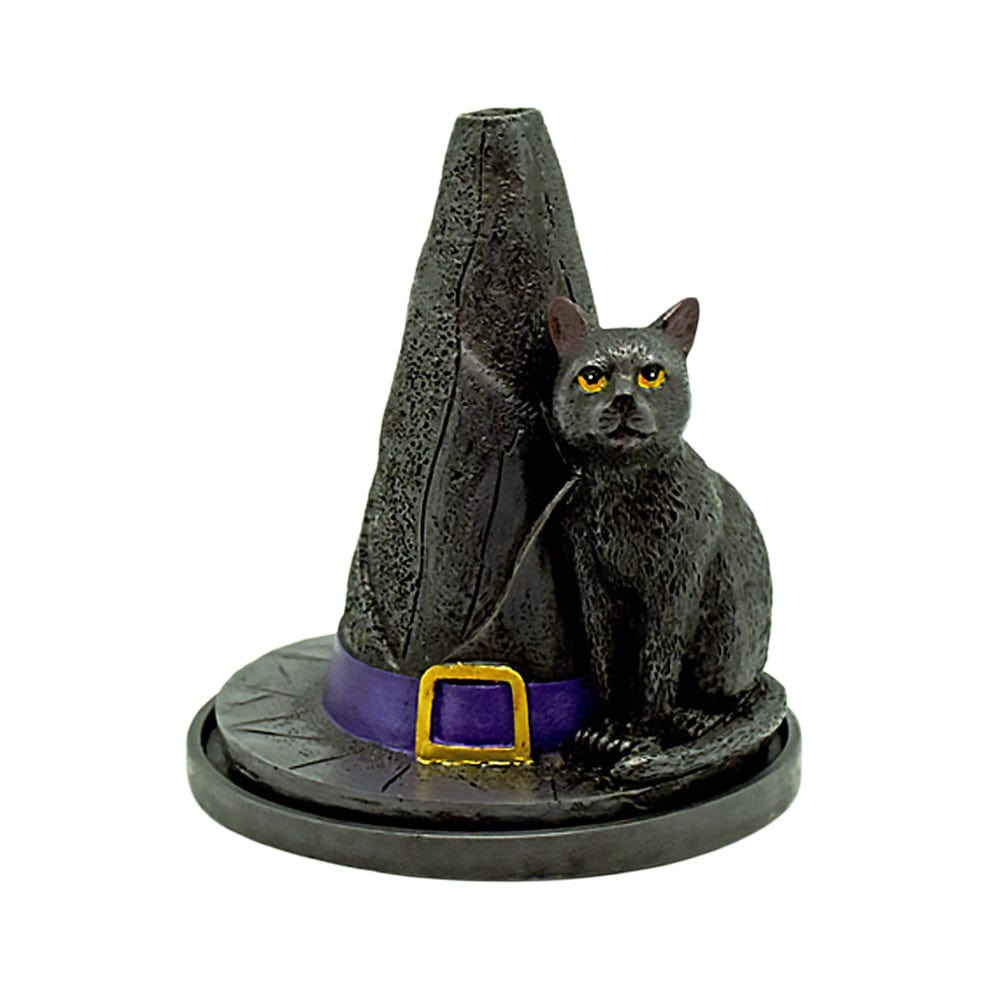 Cat And Witch's Hat Incense Burner