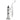Front view of the Barb Fire H2O Variable Voltage Wax Vape Kit, showing a sleek, silver-colored device with a clear glass extension.