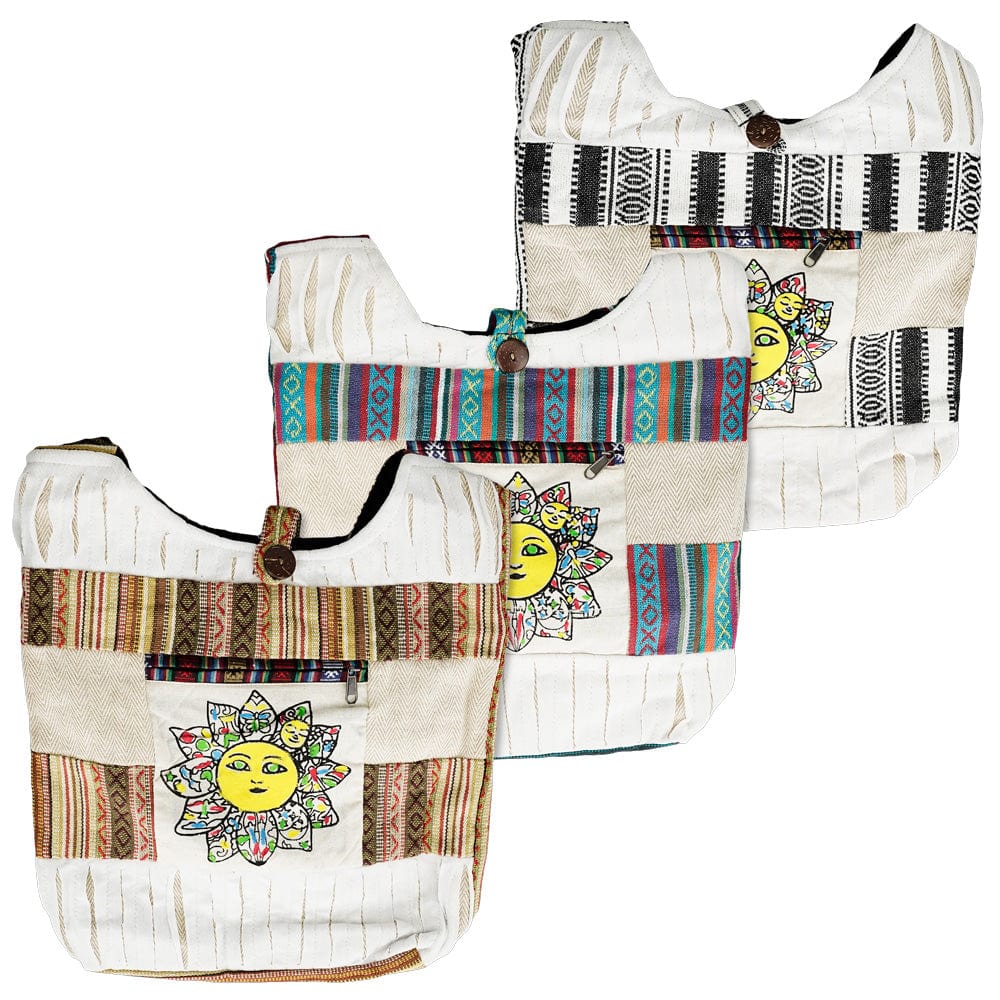 Razor Cut Patchwork Sun Shoulder Bag