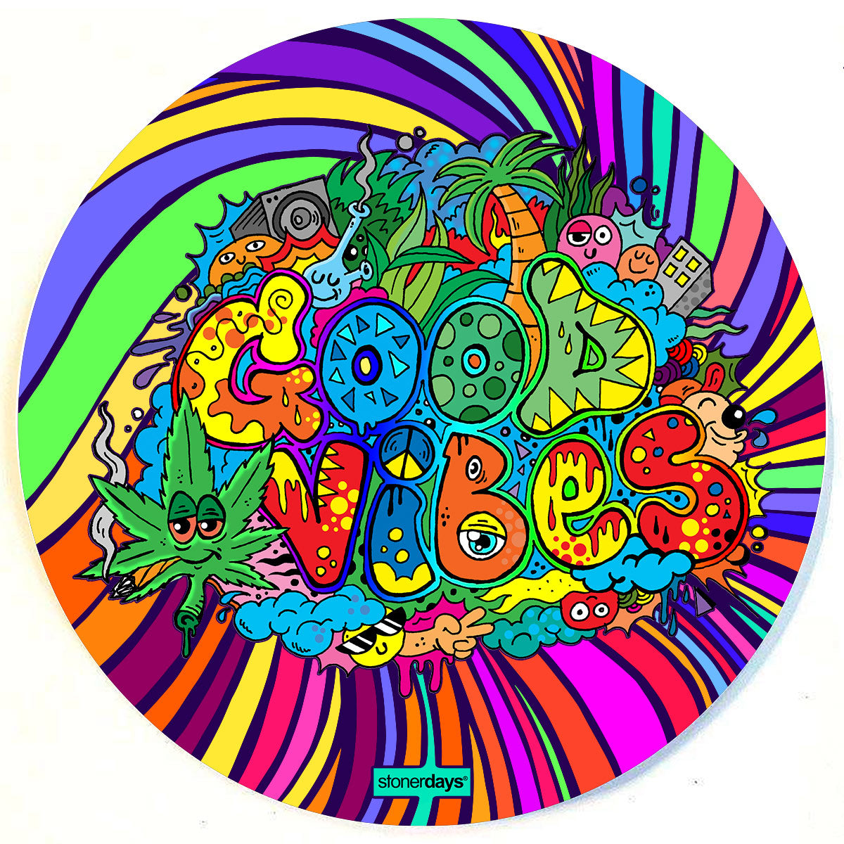 Good Vibes Drip Dab Mat