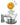 Front view of the Big Face VR Vape Rig, featuring a clear glass rig with a smiley face design.