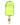 A bright green Popsicle Hand Pipe is shown in a close-up, studio shot with a simple, rounded design.