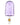 A studio shot of the Popsicle Hand Pipe, showing its purple, sculpted glass resembling a popsicle on a white background.
