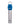 A close-up shot of the GRAV 4" Glass Blunt, showing the clear glass tube with a blue mouthpiece.