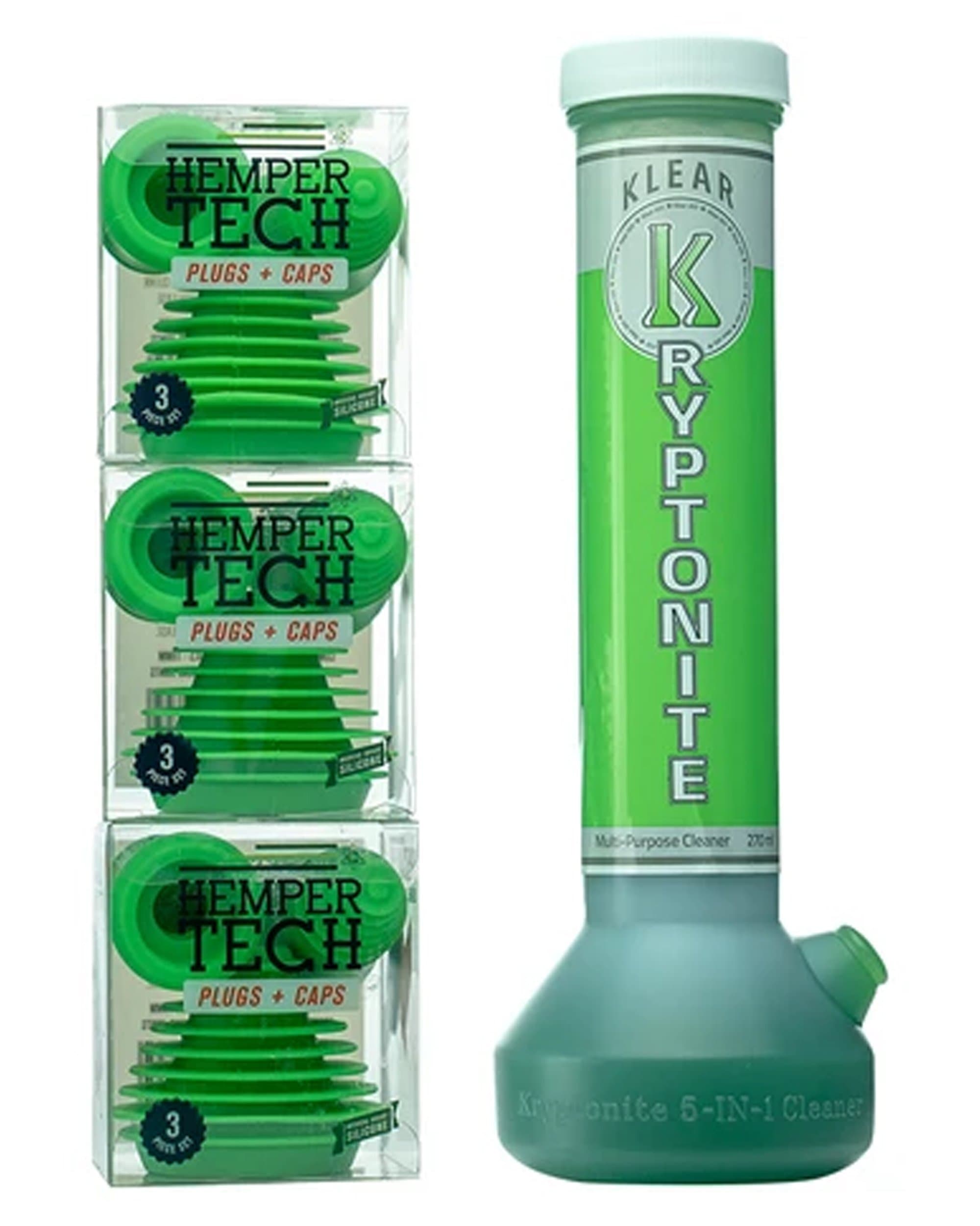 Hemper Cleaning Plugs And Cap Kryptonite Bundle