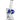 Front view of the Cyberpunk Bong, a clear glass water pipe with a blue accent on the neck and a simple beaker shape.