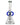 Front view of the Cyberpunk Bong, a clear glass water pipe with a sleek, beaker-style design.