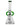 Front view of the Cyberpunk Bong, a clear glass piece with a beaker shape and unique joint design.
