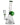 A front view of the Cyberpunk Bong, a clear glass beaker with a curved neck and simple design.