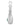 Front view of the Flavor Saver Bong, a clear glass piece with a simple, curved neck and cylindrical body.