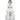 Front view of the Snowman Bong, a clear glass water pipe shaped like a snowman.