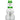 Front view of the Snowman Bong, a clear glass piece with a green-accented neck and base, resembling a snowman.